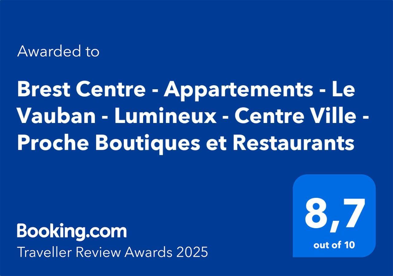 Brest Centre - Appartements - Le Vauban - Lumineux - Centre Ville - Proche Boutiques Et Restaurants エクステリア 写真